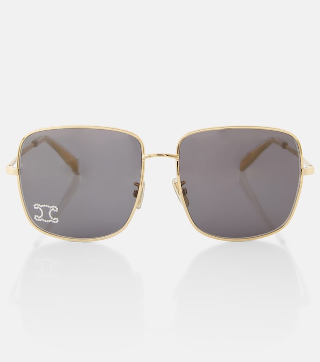 Triomphe Rhinestone 01 oversized sunglasses | Celine Eyewear