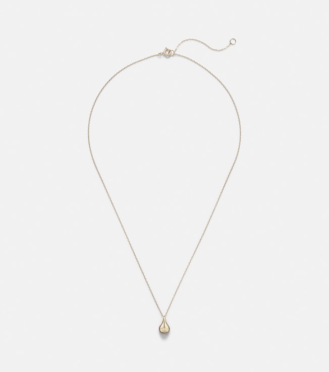 Golden Droplet 10kt gold necklace | Stone and Strand