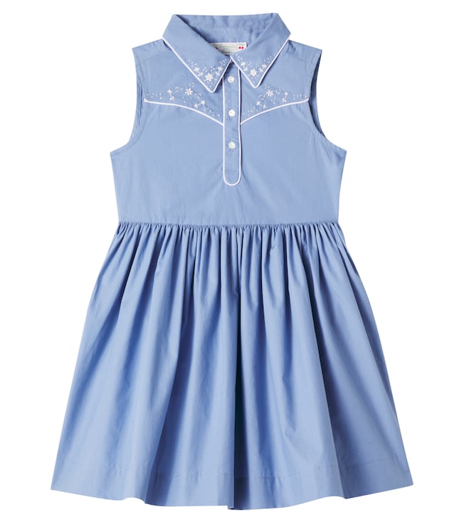 Ermance embroidered cotton dress | Bonpoint