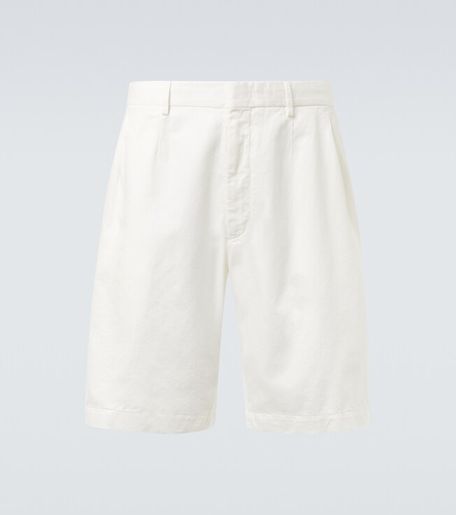 Cotton and linen Bermuda shorts | Zegna