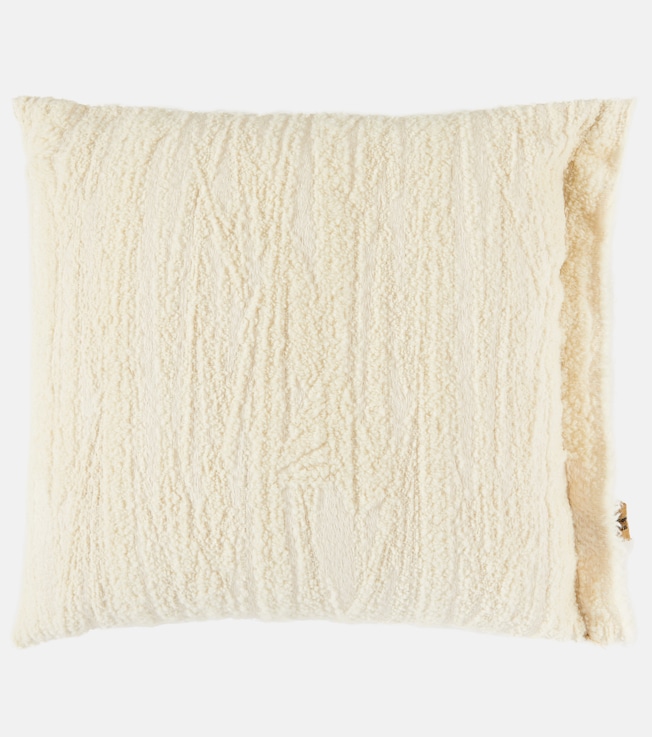Biplex wool and cotton-blend cushion | The House of Lyria