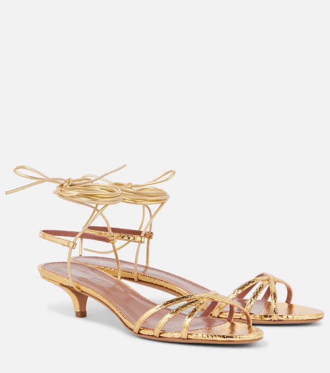 Linda 35 metallic leather sandals | Paris Texas