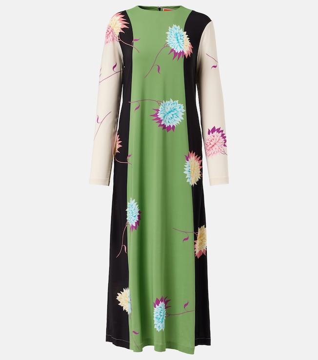 Swing printed jersey maxi dress | La DoubleJ