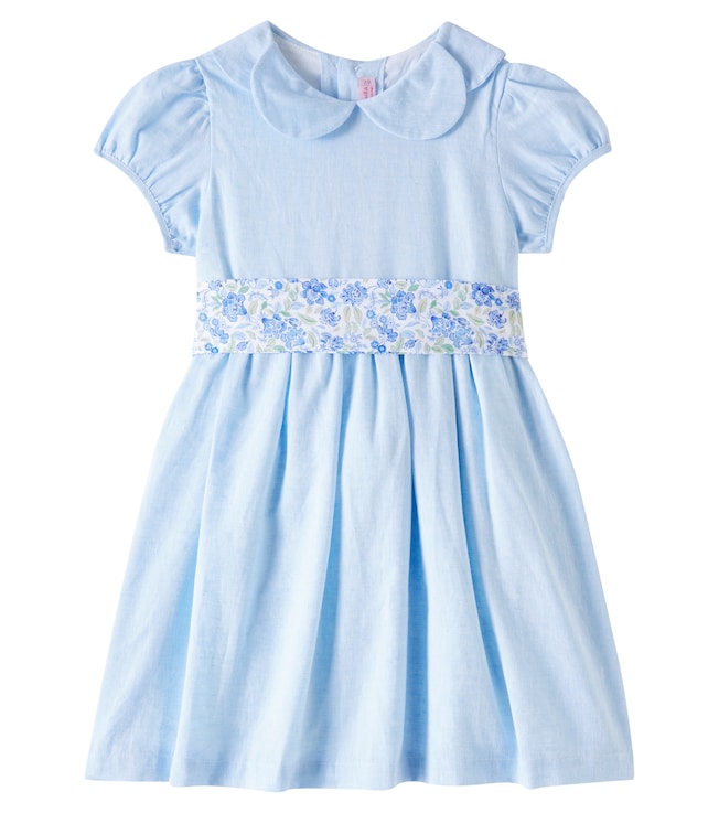 Madeira cotton and linen dress | La Coqueta