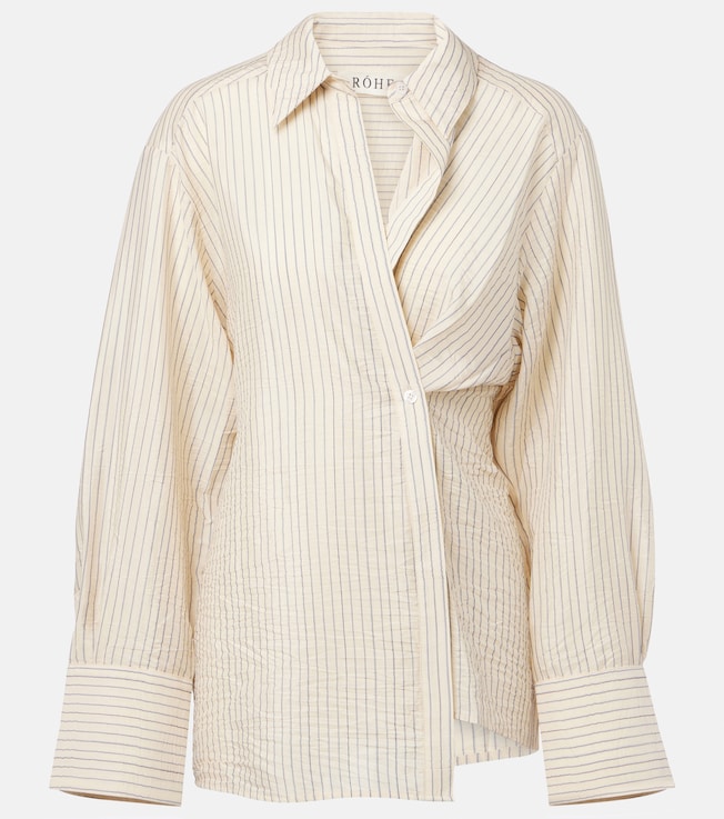 Asymmetric striped shirt  | Róhe