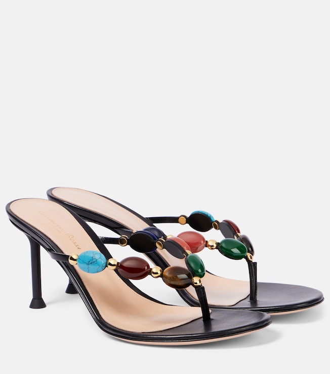 Shanti embellished leather sandals | Gianvito Rossi