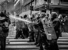 Police vs protesters